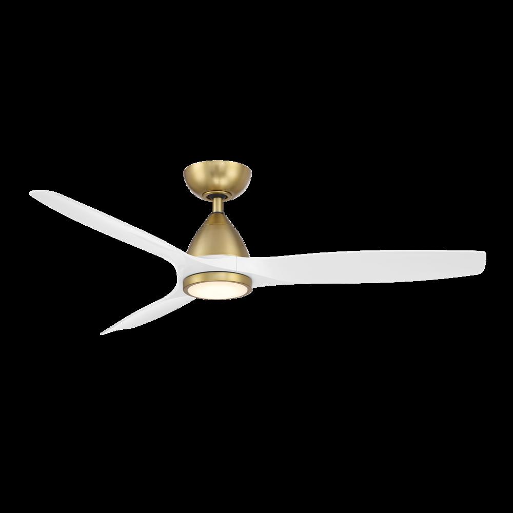 Modern Forms Fans | SKYLARK CEILING FAN 54IN Brass|White | FR-W2202-54L-SB/MW