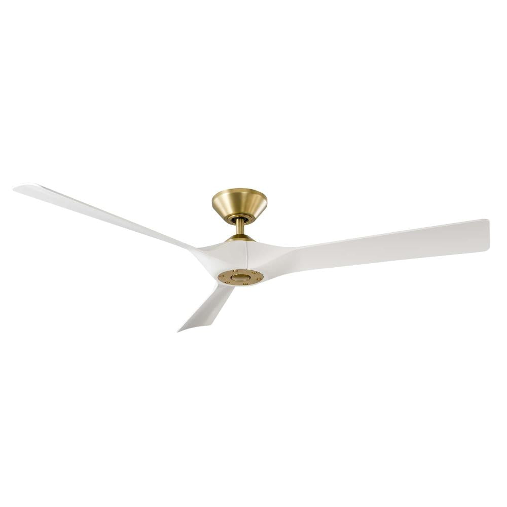 Modern Forms Fans | TORQUE CEILING FAN 58IN Brass|White | FR-W2204-58-SB/MW