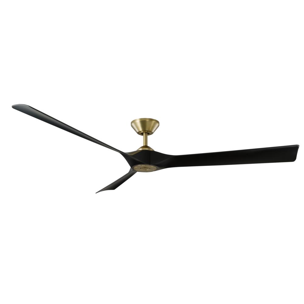 Modern Forms Fans | TORQUE CEILING FAN 70IN 3-BLADE Black|Brass | FR-W2204-70-SB/MB