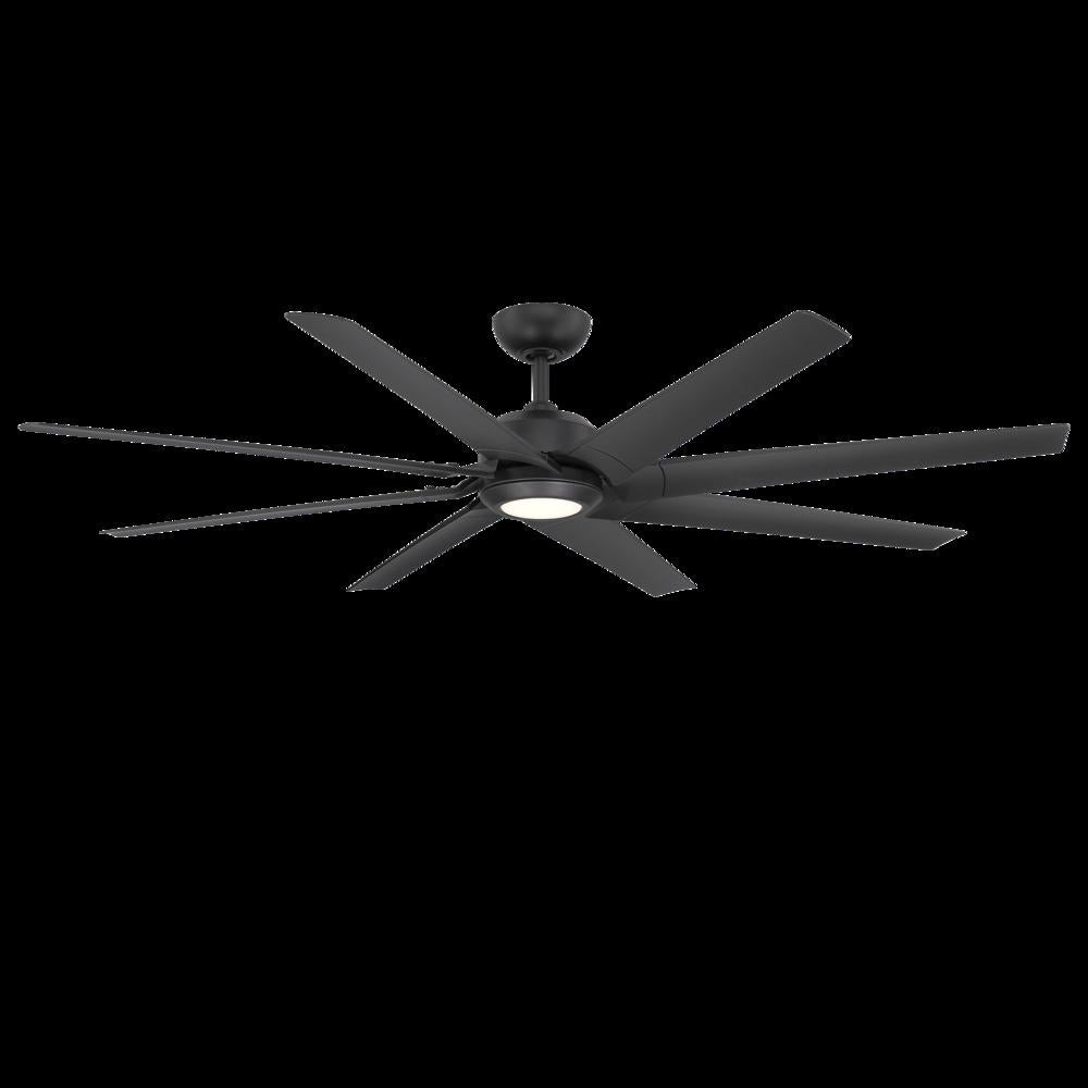 Modern Forms Fans | ROBOTO XL CEILING FAN 70IN WITH LUMINAIRE Black | FR-W2301-70L-MB