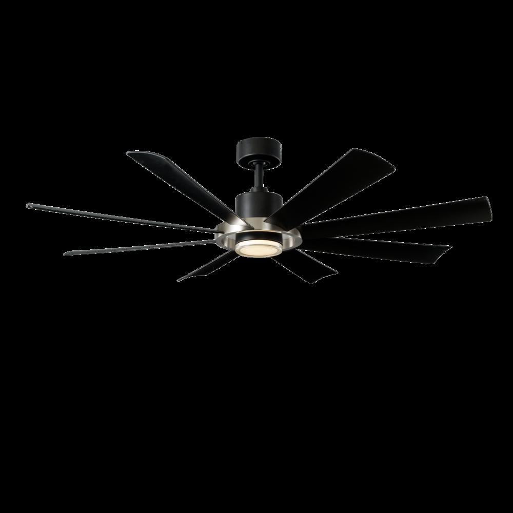 Modern Forms Fans | AURA CEILING FAN 60IN Black|Nickel|Combination Finishes | FR-W2303-60L-BN/MB