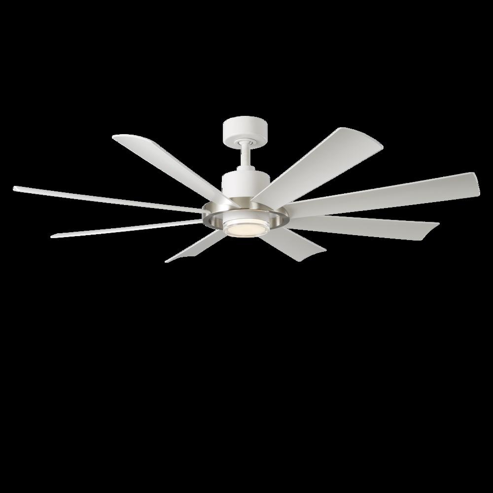 Modern Forms Fans | AURA CEILING FAN 60IN Black|Nickel|Combination Finishes|White | FR-W2303-60L-BN/MW