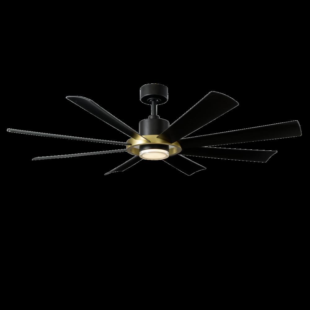 Modern Forms Fans | AURA CEILING FAN 60IN Black|Brass | FR-W2303-60L-SB/MB