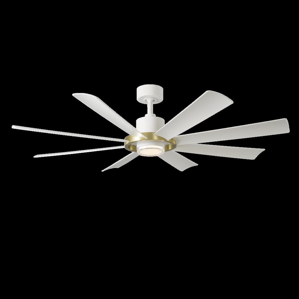 Modern Forms Fans | AURA CEILING FAN 60IN Brass|White | FR-W2303-60L-SB/MW