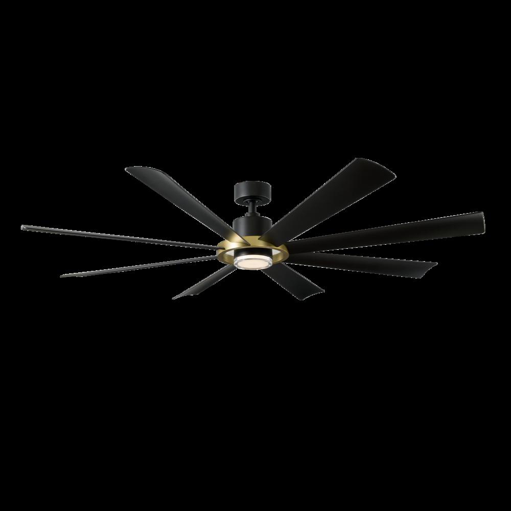 Modern Forms Fans | AURA CEILING FAN 72IN Black|Brass | FR-W2303-72L-SB/MB