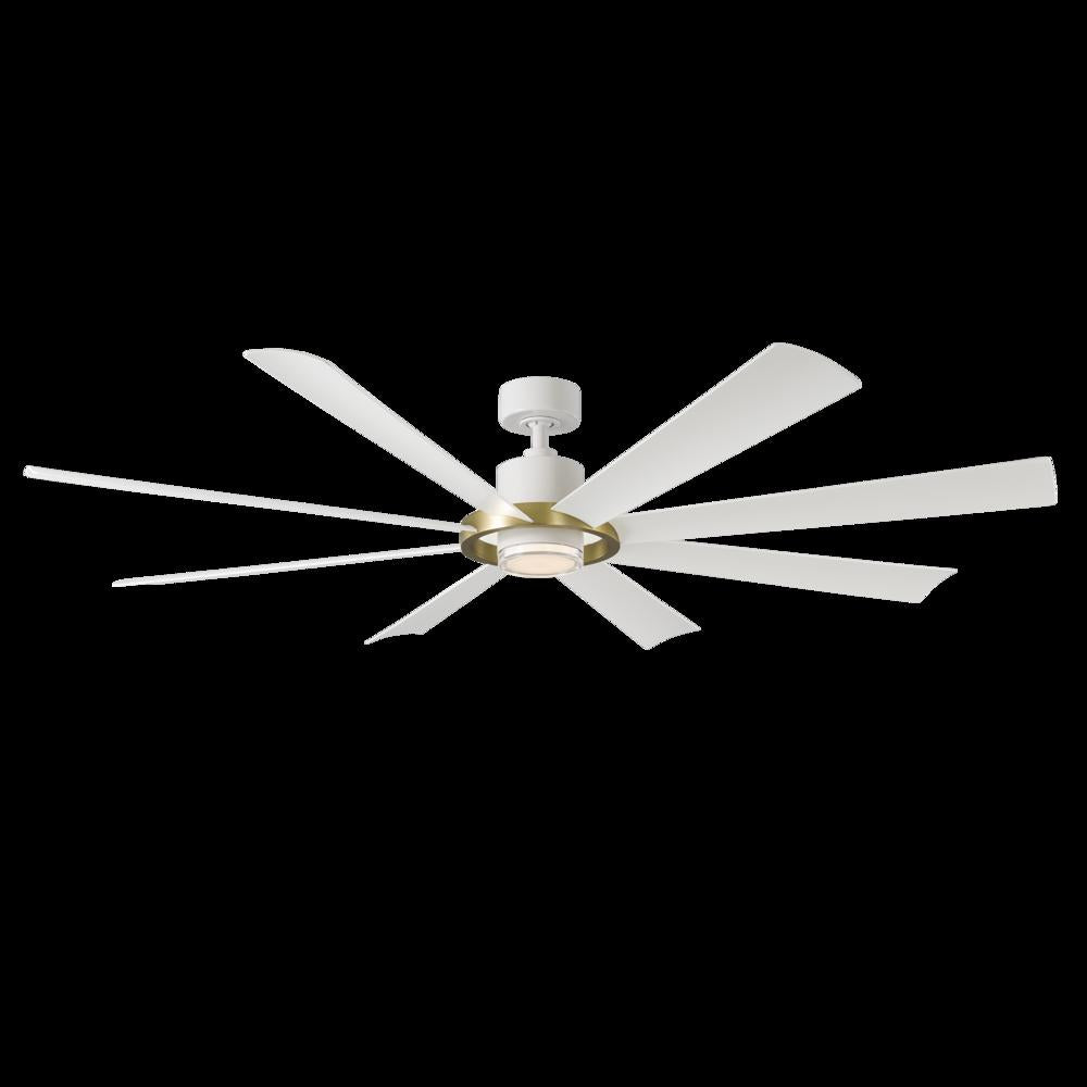 Modern Forms Fans | AURA CEILING FAN 72IN Brass|White | FR-W2303-72L-SB/MW