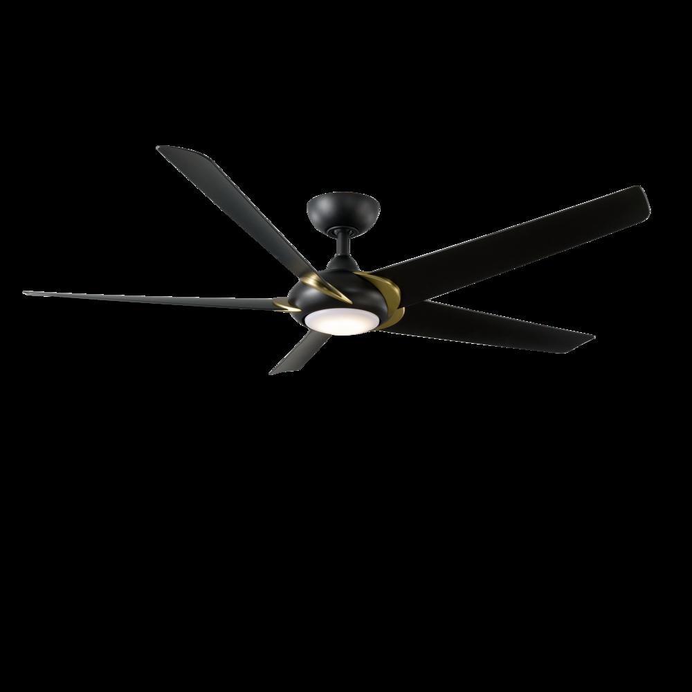 Modern Forms Fans | LUCID CEILING FAN 62IN Black|Brass | FR-W2304-62L-SB/MB