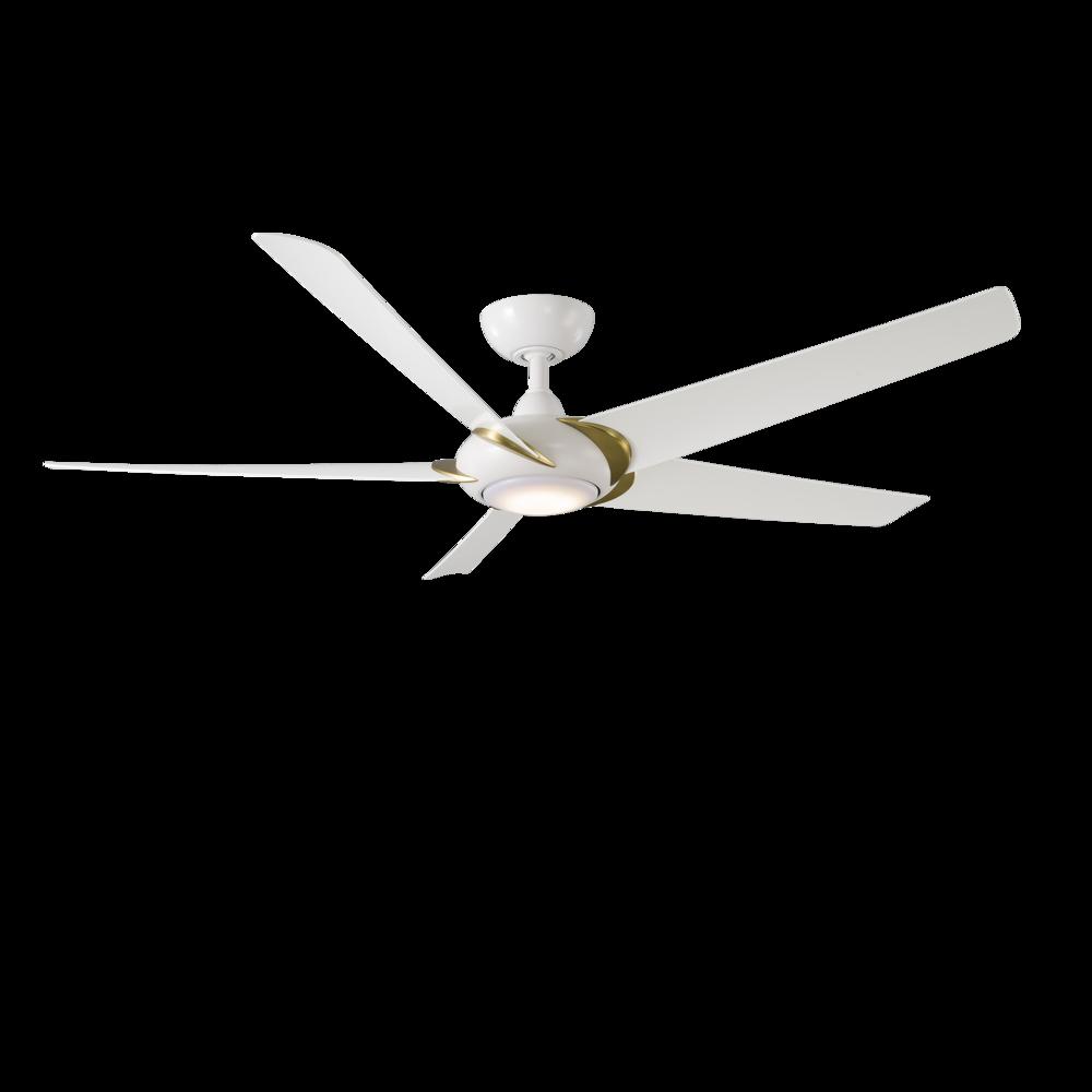 Modern Forms Fans | LUCID CEILING FAN 62IN Brass|White | FR-W2304-62L-SB/MW