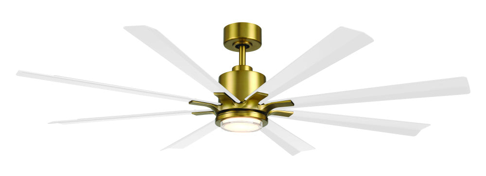 Modern Forms Fans | SIZE MATTERS CEILING FAN 65IN Brass|White | FR-W2403-65L-SB/MW