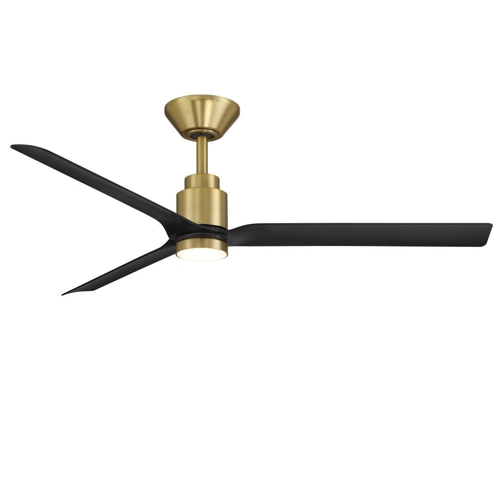 Modern Forms Fans | SMOOTH CEILING FAN 52IN Black|Brass | FR-W2502-52L-SB/MB