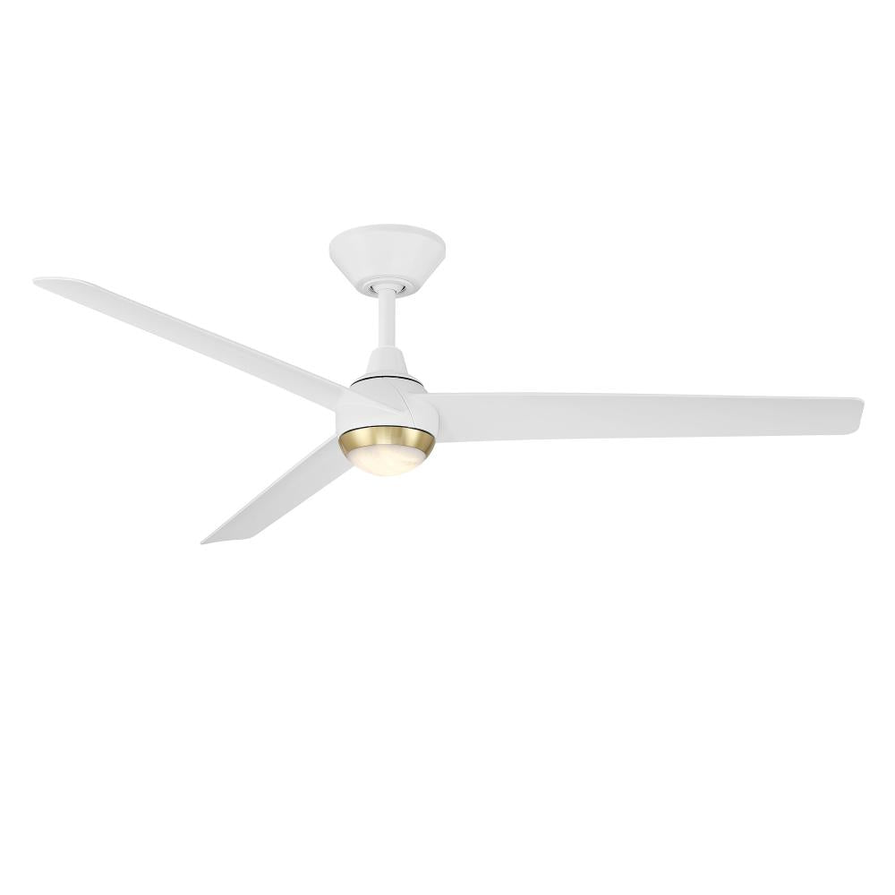Modern Forms Fans | PISCES CEILING FAN 52IN Brass|White | FR-W2503-54L-SB/MW