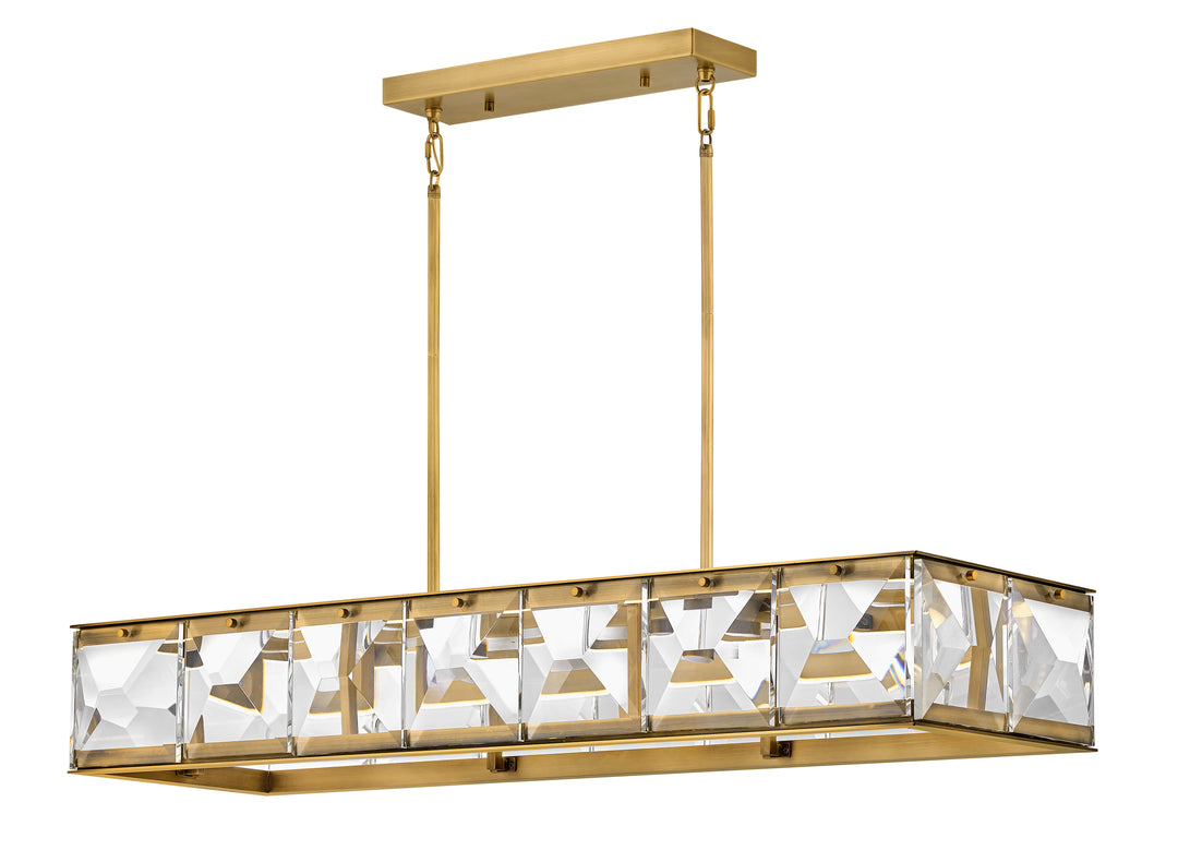 Fredrick Ramond Jolie Linear Chandelier Medium LED Linear Heritage Brass FR30106HBR