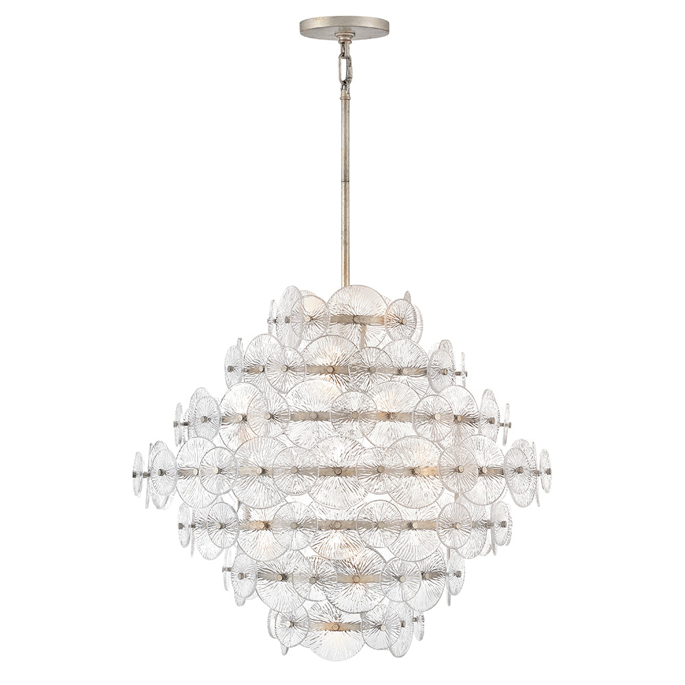 Fredrick Ramond Rene Chandelier Medium Multi Tier Chandelier Glacial FR30128GG