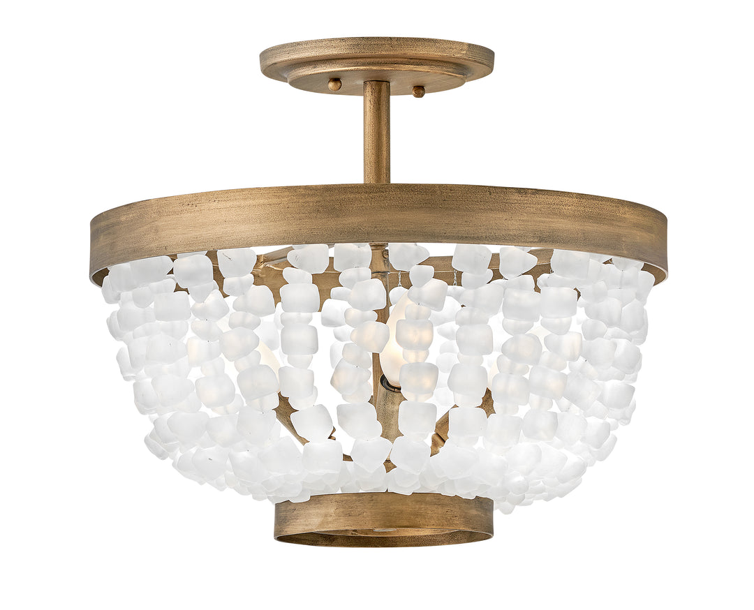 Fredrick Ramond Dune Semi-Flush Mount Medium Semi-flush Mount Burnished Gold FR30203BNG