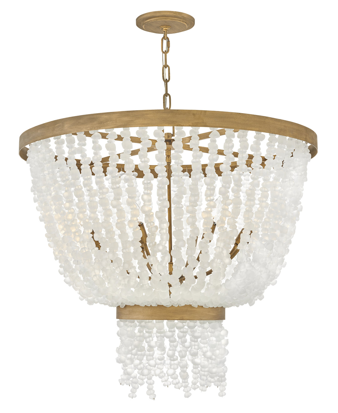Fredrick Ramond Dune Chandelier Medium Single Tier Chandelier Burnished Gold FR30205BNG