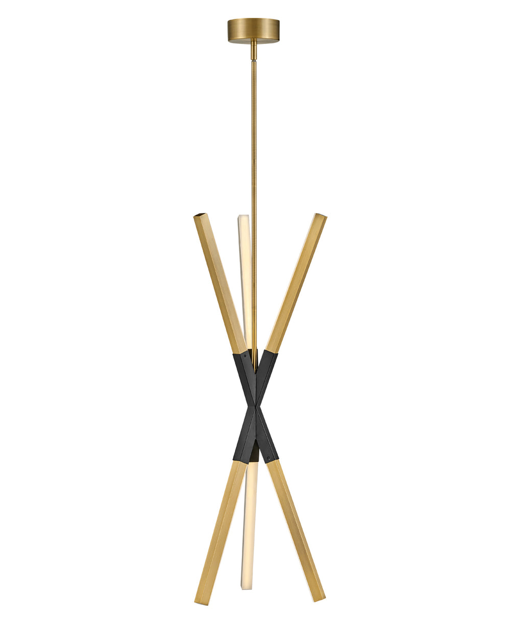 Fredrick Ramond Rae Pendant Medium Pendant Lacquered Brass FR30617LCB