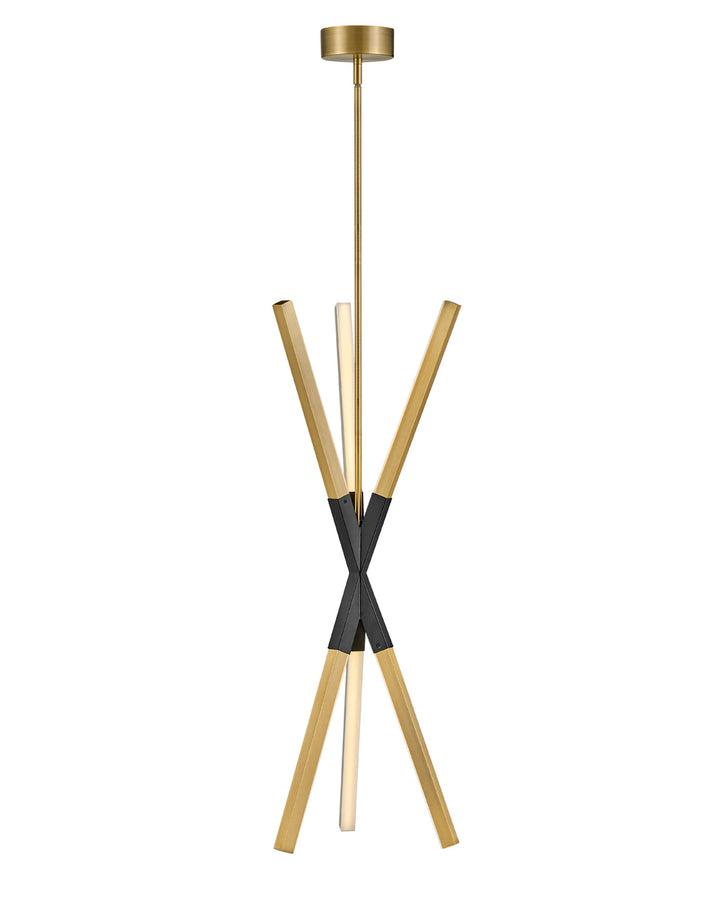 Fredrick Ramond Rae Pendant Medium Pendant Lacquered Brass FR30617LCB