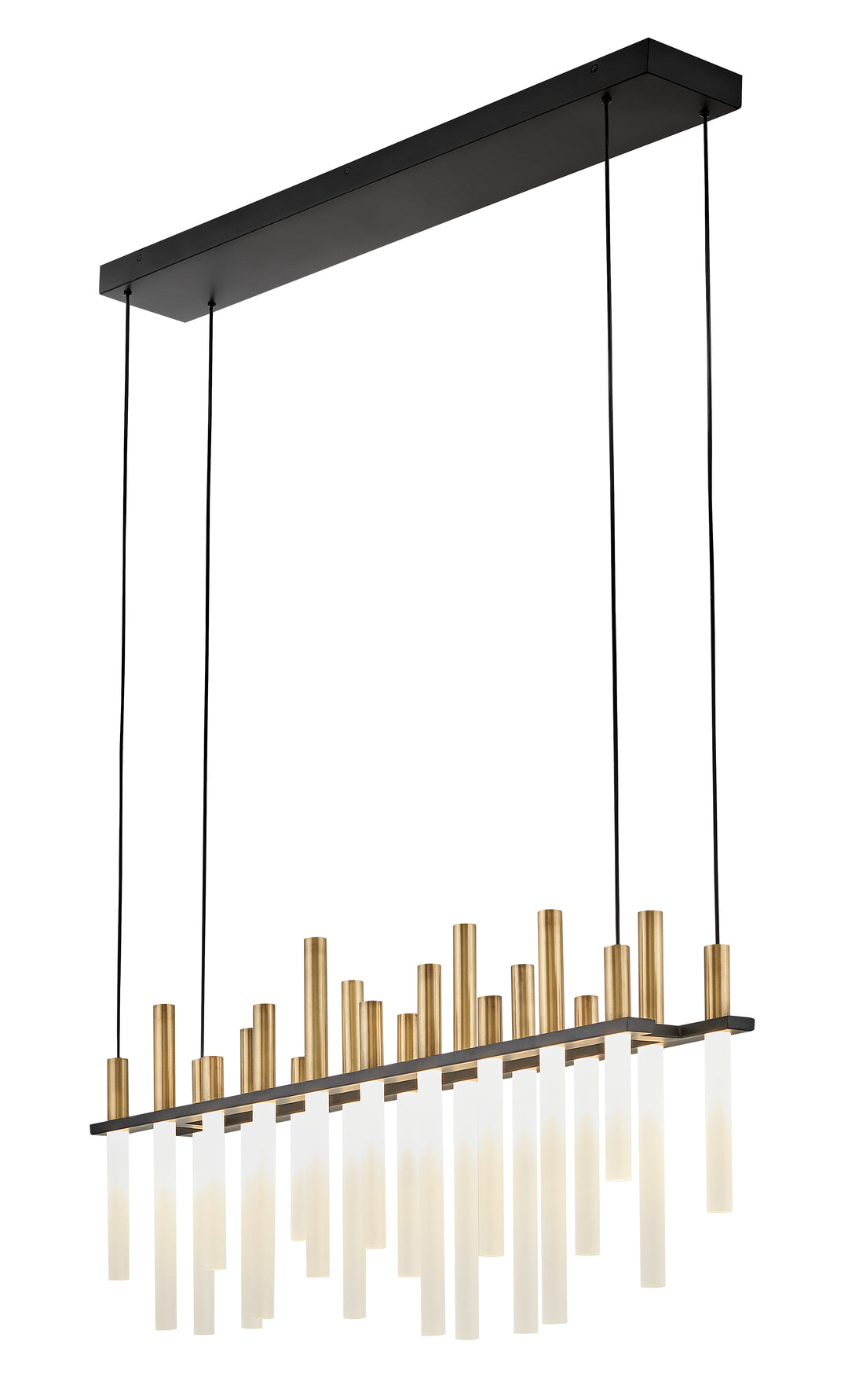 Fredrick Ramond Echo Linear Chandelier Small LED Linear Black FR30705BLK