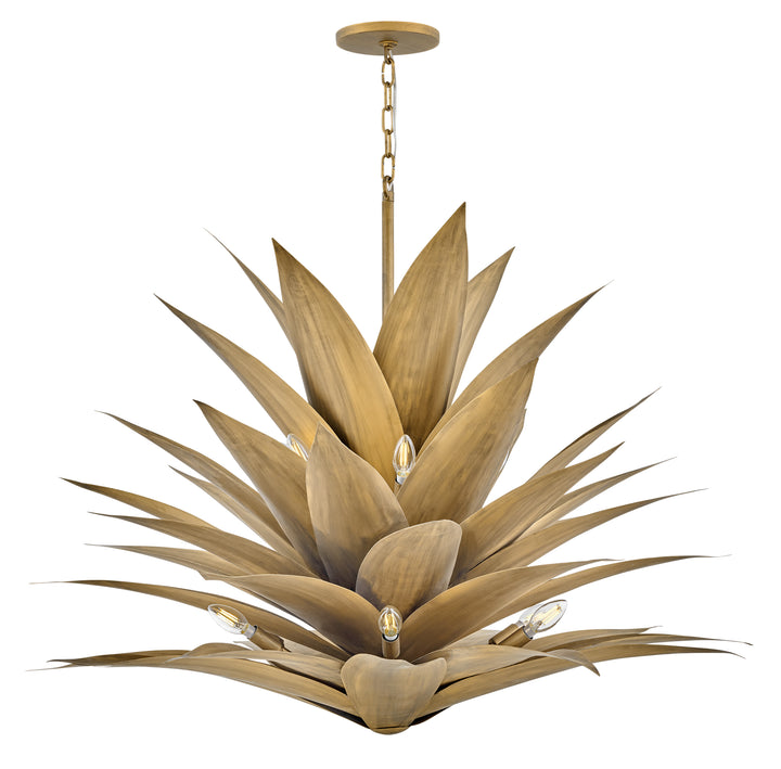 Fredrick Ramond Agave Chandelier Large Multi Tier Burnished Gold FR30816BNG