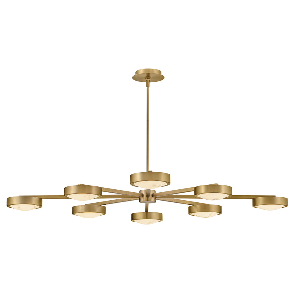 Fredrick Ramond Cava Semi-Flush Mount Large Convertible Semi-Flush Mount Lacquered Brass FR31014LCB
