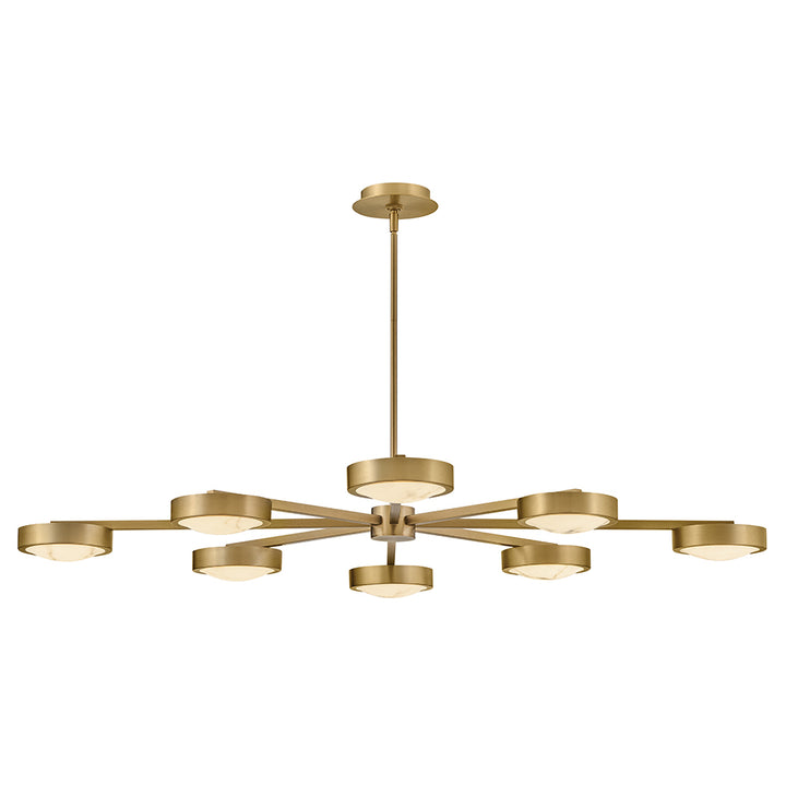 Fredrick Ramond Cava Semi-Flush Mount Large Convertible Semi-Flush Mount Lacquered Brass FR31014LCB