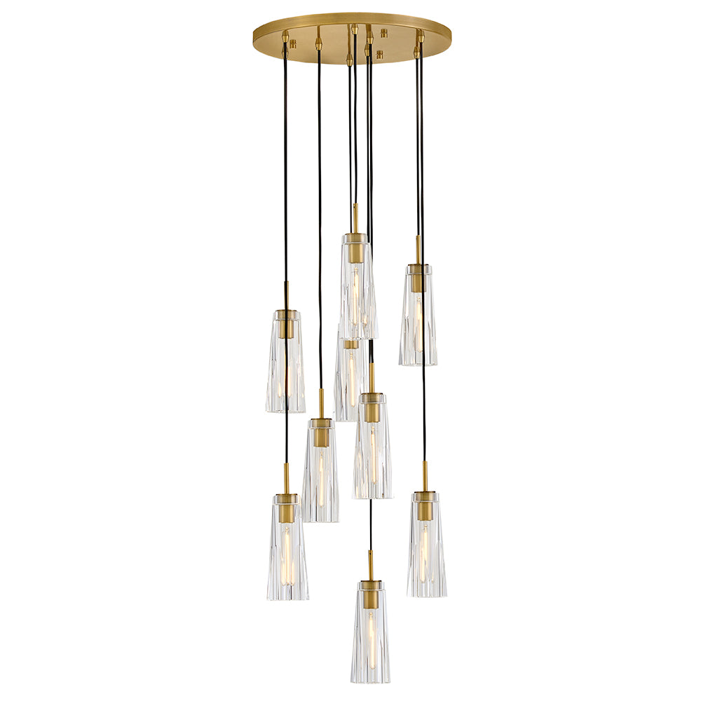 Fredrick Ramond Cosette Pendant Large Adjustable Pendant Heritage Brass FR31104HBR-CL