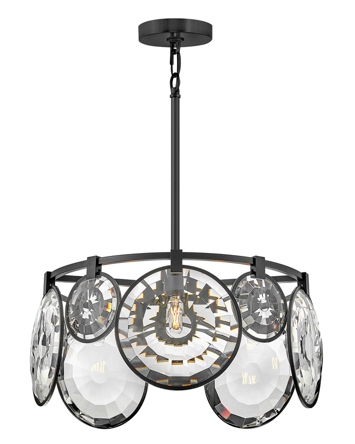 Fredrick Ramond Nala Chandelier Small Convertible Chandelier Black FR31263BLK