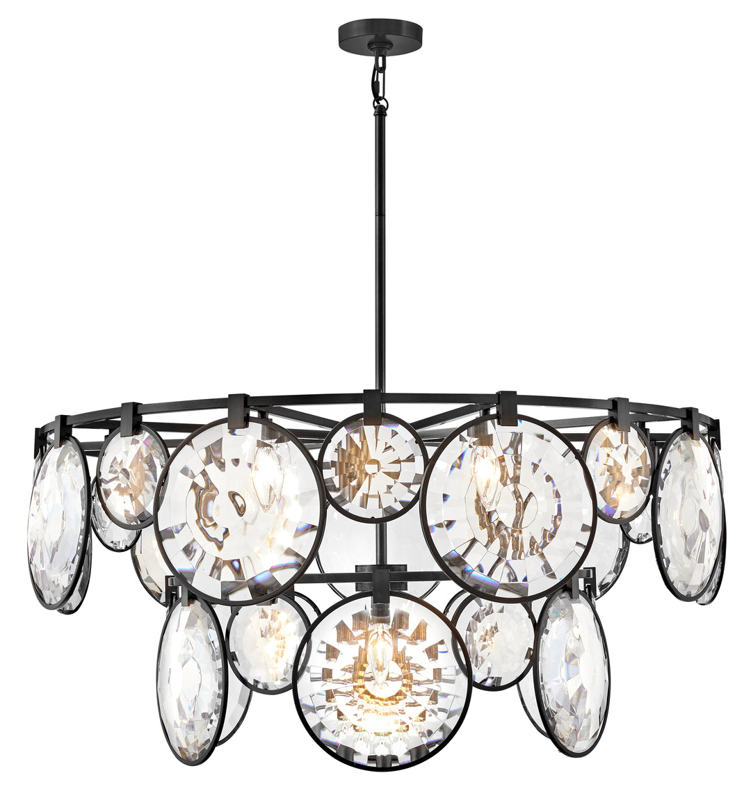 Fredrick Ramond Nala Chandelier Large Multi Tier Chandelier Black FR31268BLK