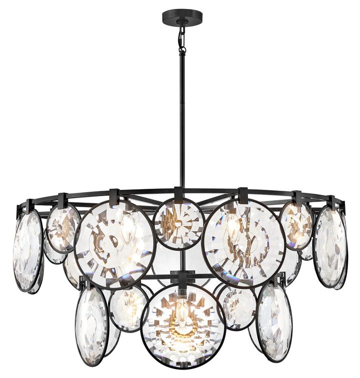 Fredrick Ramond Nala Chandelier Large Multi Tier Chandelier Black FR31268BLK