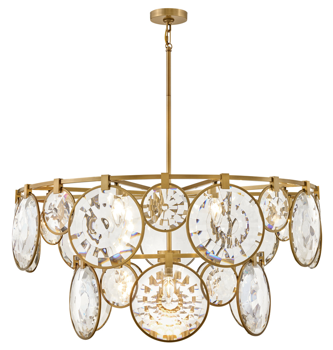 Fredrick Ramond Nala Chandelier Large Multi Tier Chandelier Heritage Brass FR31268HBR