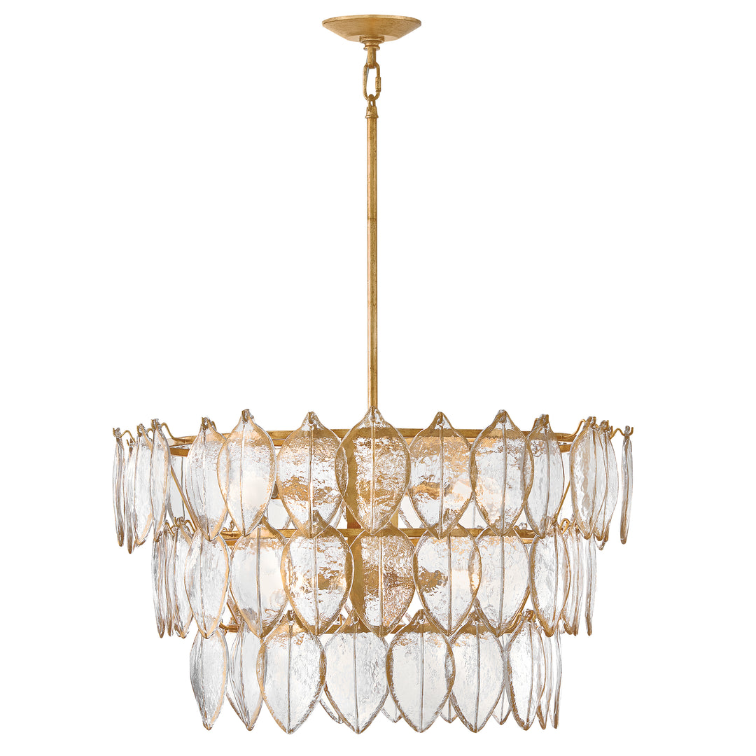 Fredrick Ramond Amira Chandelier Medium Chandelier Distressed Brass FR32604DA
