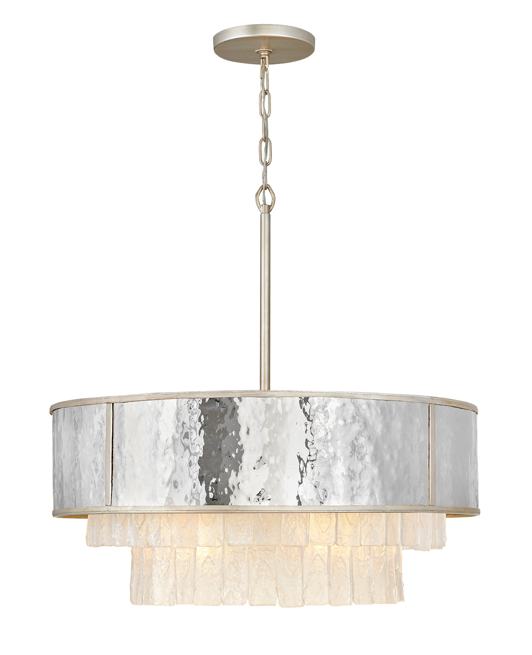Fredrick Ramond Reverie Chandelier Medium Drum Chandelier Champagne Gold FR32706CPG