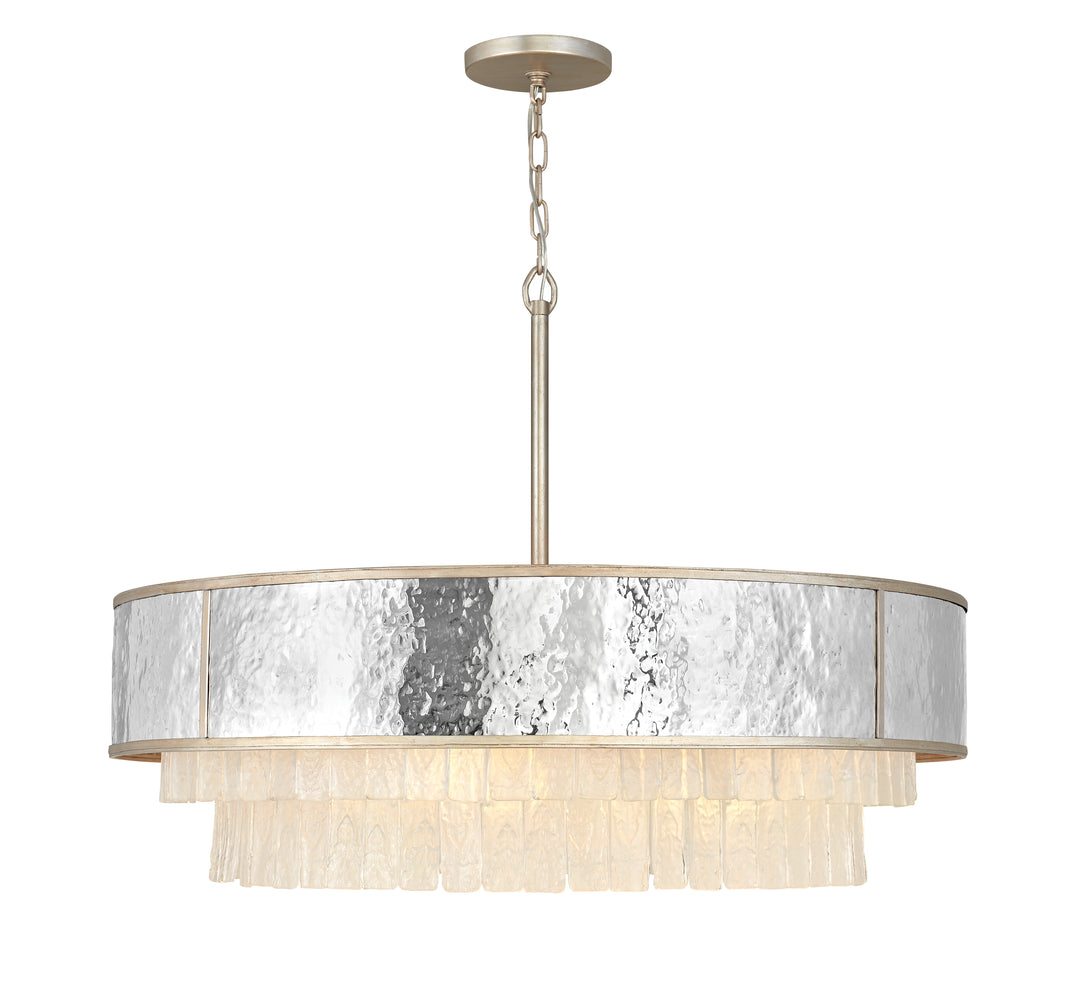 Fredrick Ramond Reverie Chandelier Large Drum Chandelier Champagne Gold FR32708CPG