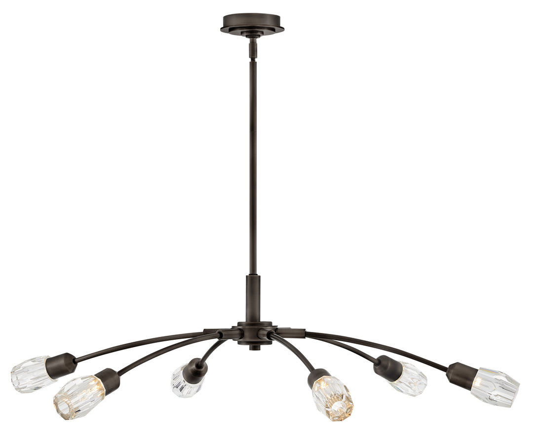 Fredrick Ramond Atera Chandelier Large Single Tier Chandelier Black Oxide FR33326BX