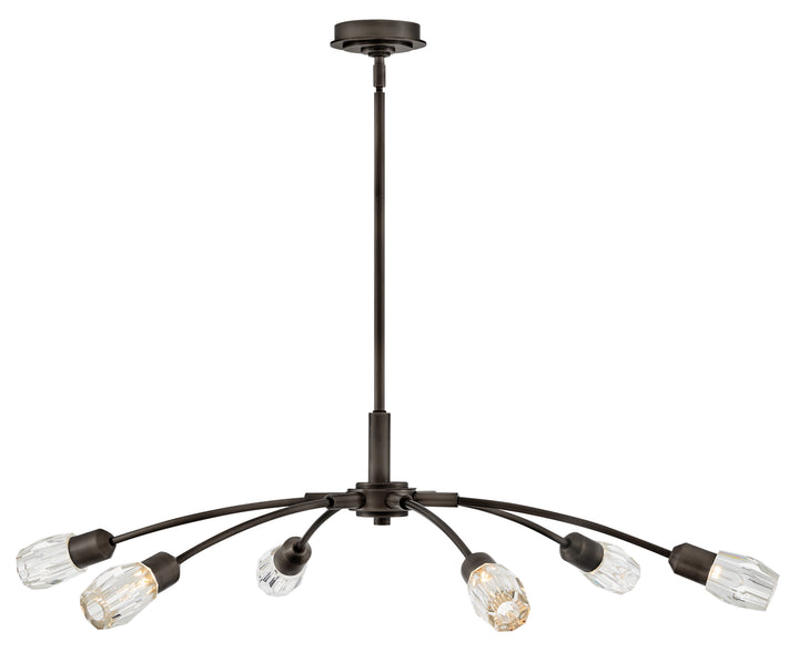 Fredrick Ramond Atera Chandelier Large Single Tier Chandelier Black Oxide FR33326BX