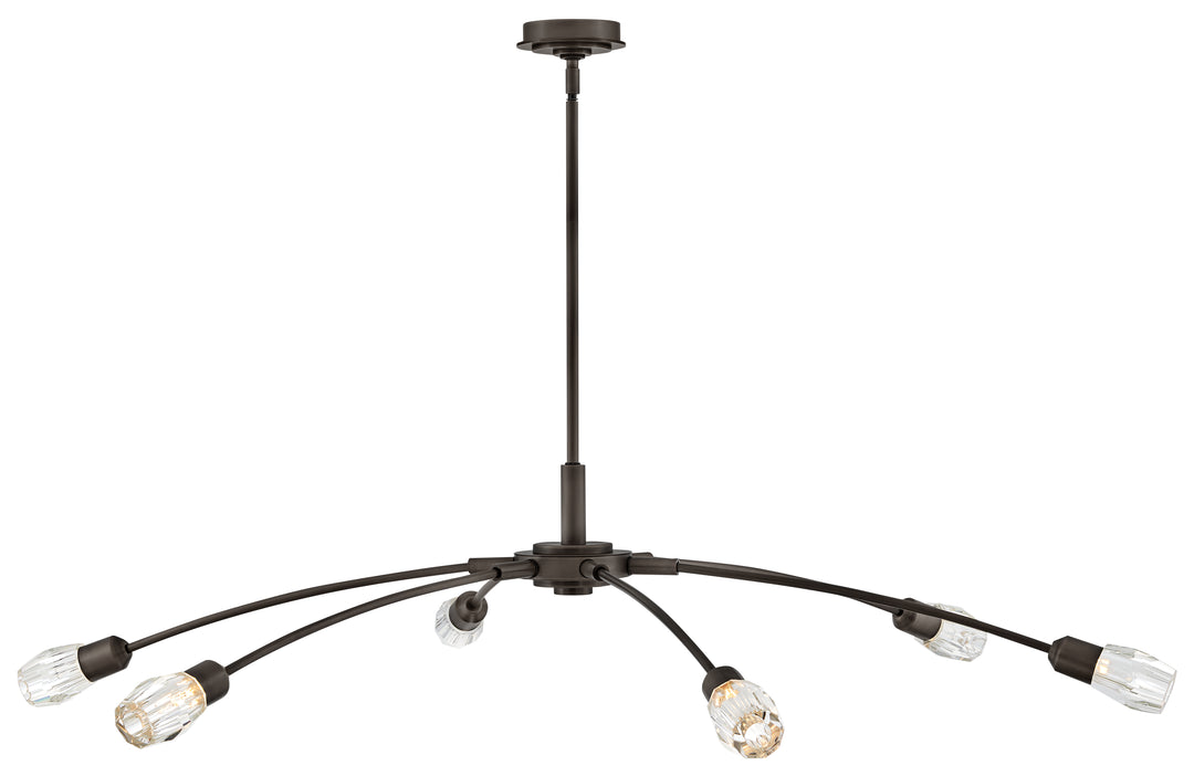 Fredrick Ramond Atera Chandelier Extra Large Single Tier Chandelier Black Oxide FR33328BX