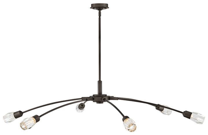 Fredrick Ramond Atera Chandelier Extra Large Single Tier Chandelier Black Oxide FR33328BX