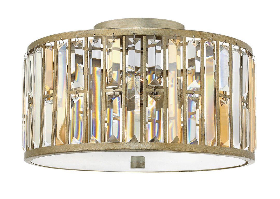 Fredrick Ramond Gemma Flush Mount Medium Flush Mount Silver Leaf FR33731SLF