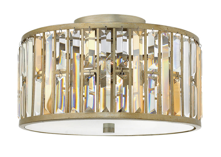 Fredrick Ramond Gemma Flush Mount Medium Flush Mount Silver Leaf FR33731SLF