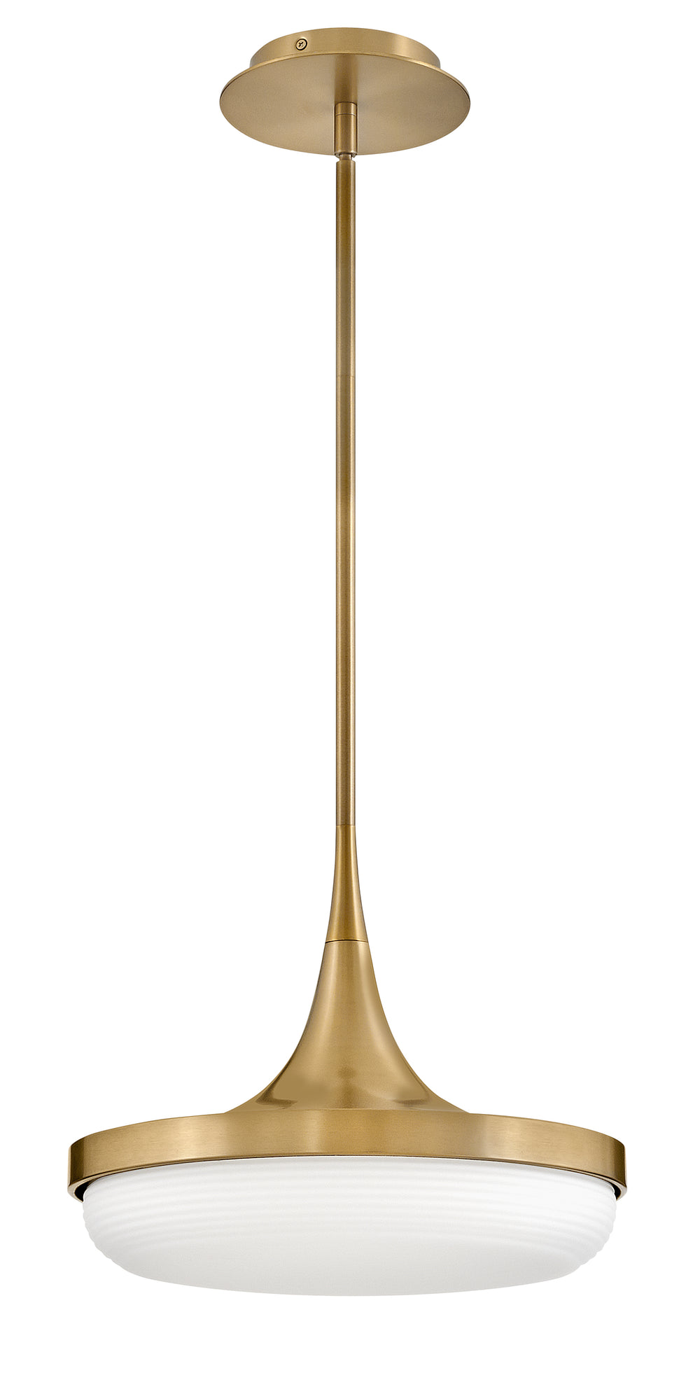 Fredrick Ramond Elsa Pendant Medium LED Convertible Pendant Lacquered Brass FR35047LCB