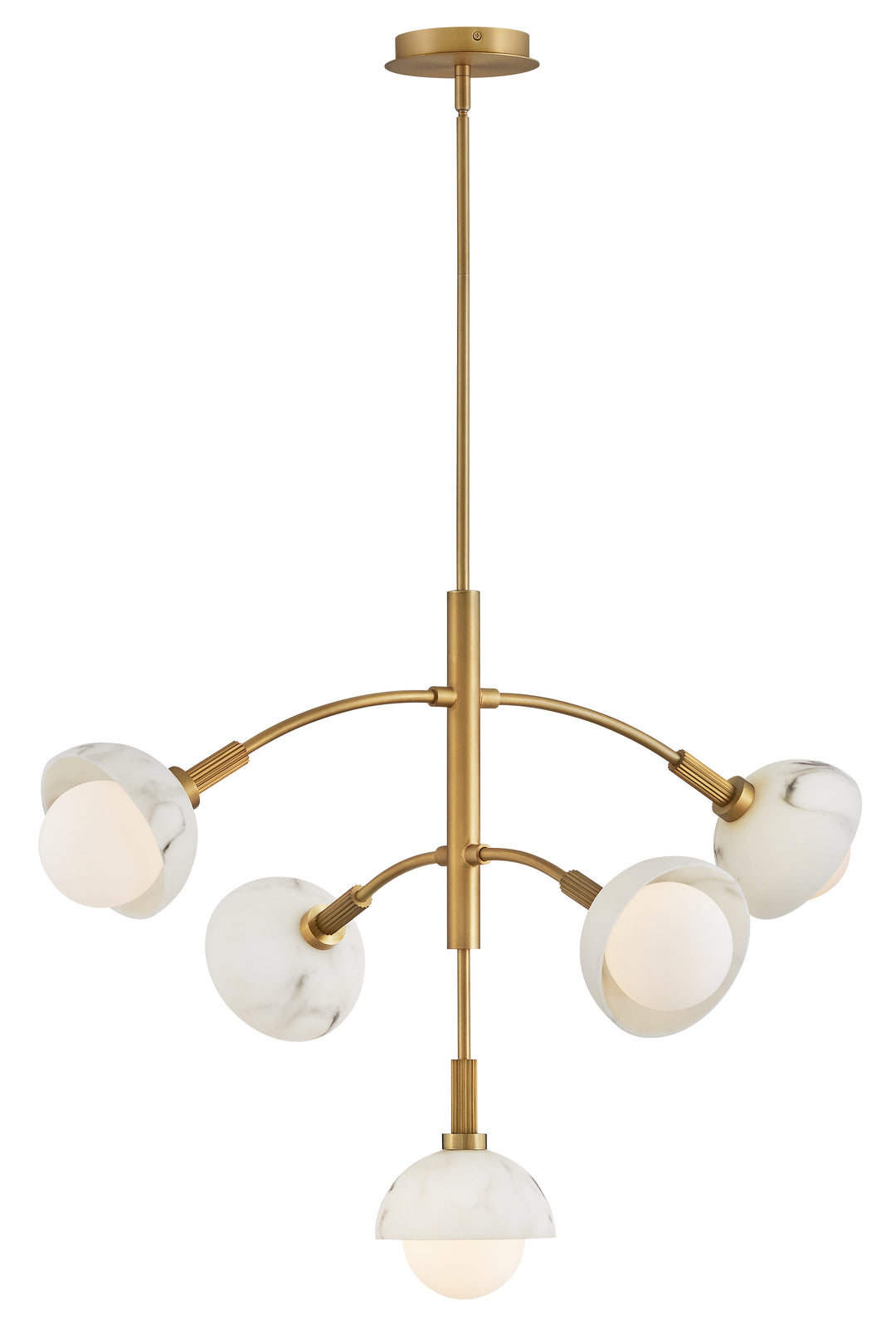 Fredrick Ramond Phoebe Chandelier Medium Multi Tier Chandelier Heritage Brass FR38405HB