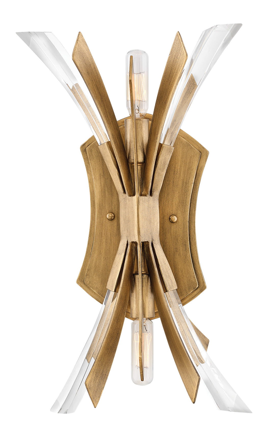 Fredrick Ramond Vida Wall Sconce Medium Two Light Sconce Burnished Gold FR40902BNG
