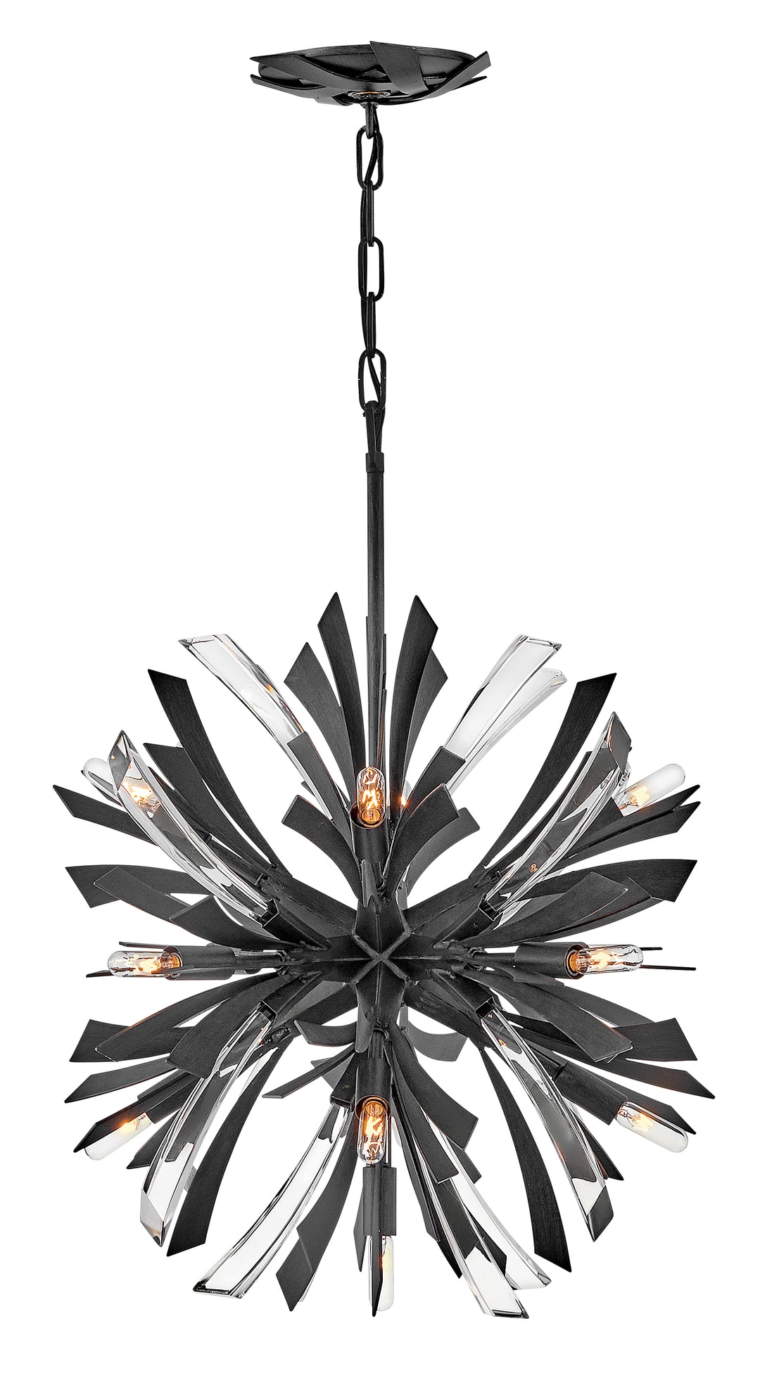 Fredrick Ramond Vida Chandelier Small Orb Chandelier Brushed Graphite FR40904BGR