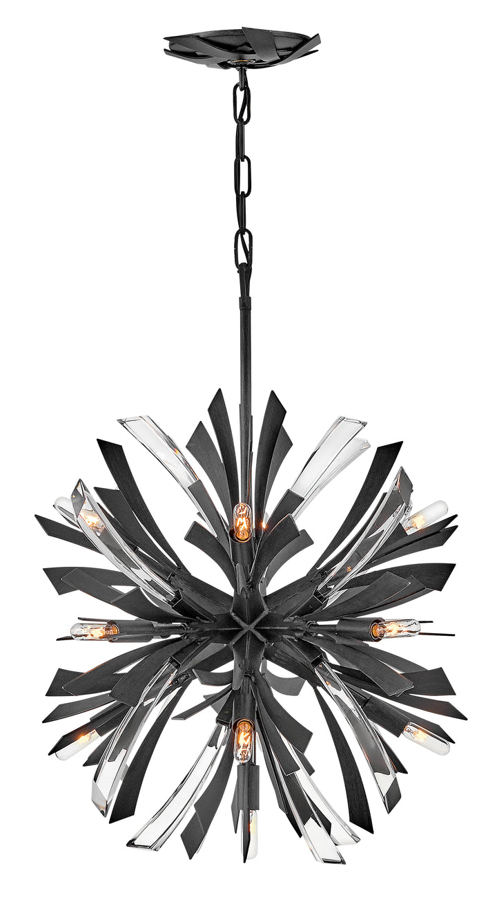 Fredrick Ramond Vida Chandelier Small Orb Chandelier Brushed Graphite FR40904BGR