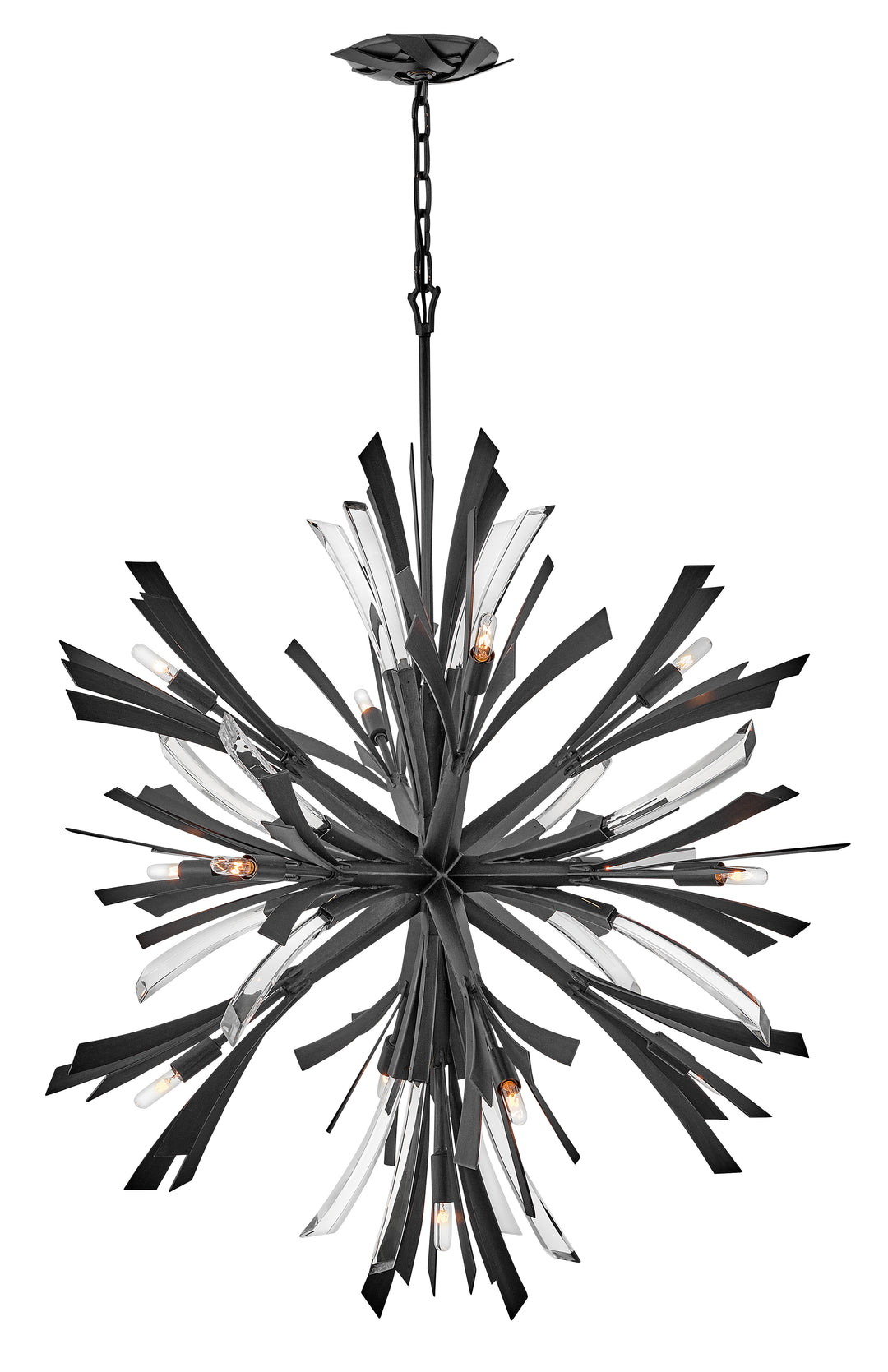 Fredrick Ramond Vida Chandelier Small Orb Chandelier Brushed Graphite FR40905BGR
