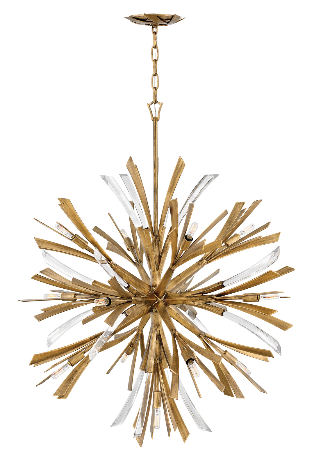 Fredrick Ramond Vida Chandelier Large Orb Chandelier Burnished Gold FR40905BNG