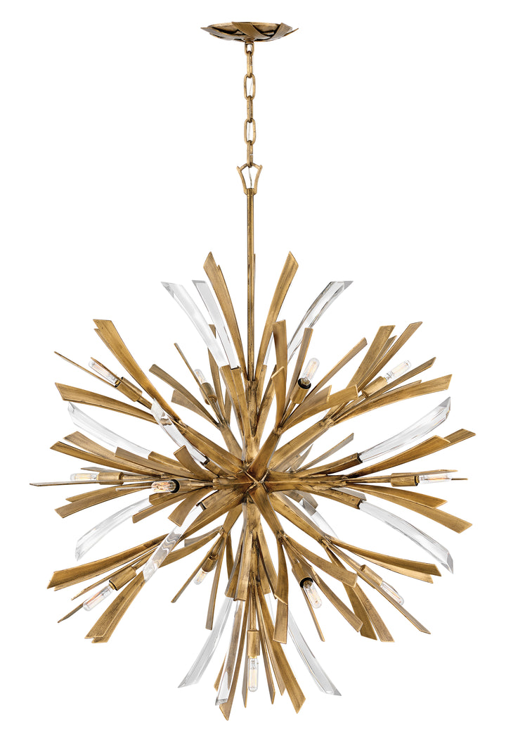 Fredrick Ramond Vida Chandelier Large Orb Chandelier Burnished Gold FR40905BNG