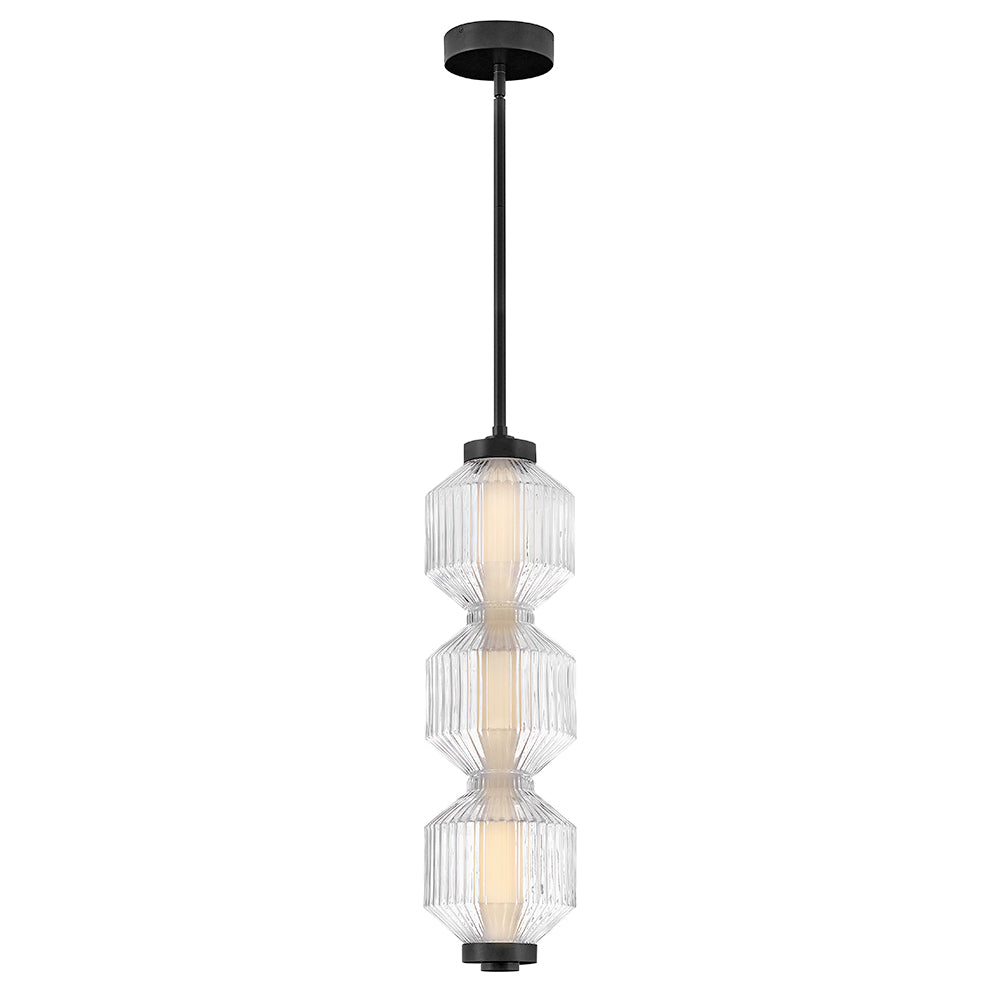 Fredrick Ramond Reign Pendant Small LED Convertible Pendant Black FR41467BK
