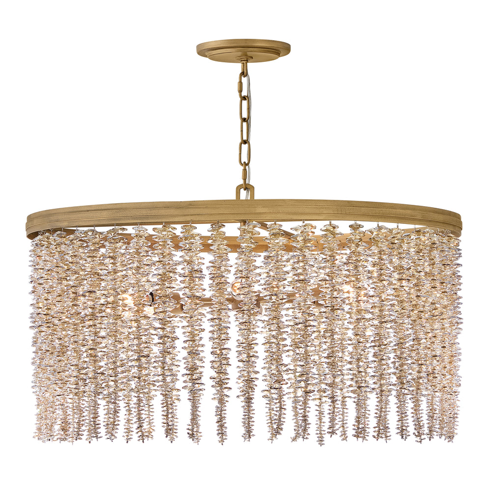 Fredrick Ramond Rubina Chandelier Medium Convertible Chandelier Burnished Gold FR41494BNG-LA