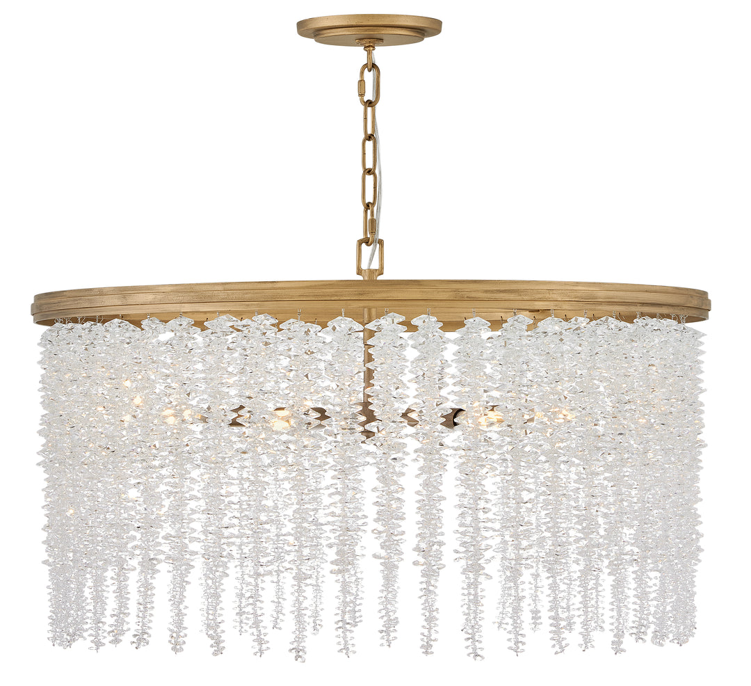 Fredrick Ramond Rubina Chandelier Medium Convertible Chandelier Burnished Gold FR41494BNG